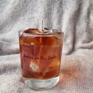 Amber on the rocks
